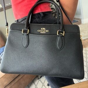 Coach Darcy Pebbled Leather Carryall